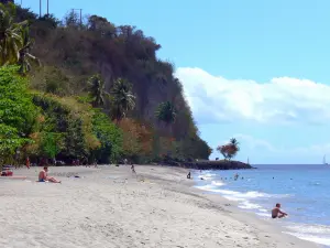 Le Carbet - Plage de l'anse Turin et mer des Caraïbes