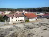 Carcans-Plage - Vue sur les maisons de la station balnéaire depuis la dune