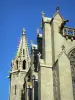 Carcassonne - Detail of the Saint-Nazaire basilica