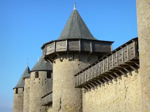 Carcassonne - Wehrgänge der Burg (Grafenschloss)