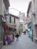Carcassonne - Houses and shops of the medieval town