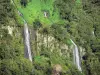 Cascade du Voile de la Mariée - Parco Nazionale di La Reunion - Salazie: cascate del velo della sposa in un verde