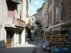 Castellane - Huizen en winkels van de Rue du Mitan