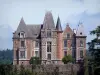 Castello di Mesnil-Glaise - Facciata del castello nella città di Batilly