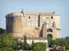 Castello di Suze-la-Rousse - Fortezza medievale che domina le case del villaggio di Drôme Provençale