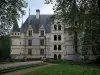 Castelo de Azay-le-Rideau - Castelo renascentista com sua escadaria de honra