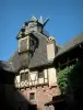 Castelo de Haut-Koenigsbourg - Interior da fortaleza: moinho