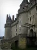 Castelo de Langeais - Ponte levadiça e torres da fortaleza