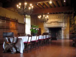 Castelo de Langeais - Dentro do castelo: sala de guardas