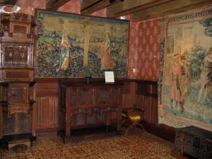 Castelo de Langeais - Dentro do castelo: sala da crucificação