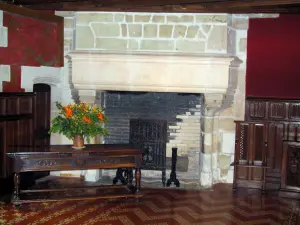 Castelo de Langeais - Dentro do castelo: lareira