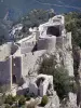 Castelo Peyrepertuse - Vista, de, a, antigas, castelo