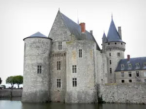 Castelo de Sully-sur-Loire - Fortaleza medieval e fosso (la Sange)