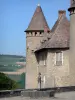 Castelo de Virieu - Chafariz, de, a, forecourt, e, medieval, fortaleza