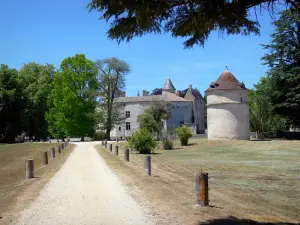 Castillo de La Brède - Camino de entrada que lleva al castillo y su parque