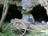 Castillo de Valençay - Parque del Castillo: cuevas de piedra caliza y el carro