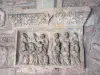 Cathédrale et cloître d'Elne - Galerie du cloître : détail sculpté