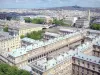 Cathédrale Notre-Dame de Paris - Vue sur la ville de Paris et l'Hôtel-Dieu en premier plan depuis les hauteurs de la cathédrale