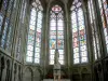 Cathédrale de Sées - Intérieur de la cathédrale gothique Notre-Dame : vitraux