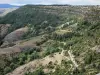 Cevennen Steilhang - Nationalpark der Cevennen: Landschaftsbild vom Cevennen Steilhang aus