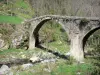 Chalencon - Pont du Diable enjambant la rivière Ance