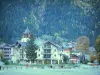 Chamonix - Зимний и летний спортивный курорт (столица альпинизма): резиденции и лес