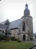 Champeaux - Iglesia de Santa María Magdalena (antigua colegiata) y los pozos en lugar del Claustro