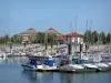 Meer van le Der-Chantecoq - Nautische station Giffaumont-Champaubert: jachthaven met boten en zeilboten