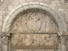 La Charité-sur-Loire - Intérieur de l'église prieurale Notre-Dame : tympan de la Transfiguration