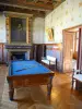 Château d'Ancy-le-Franc - Intérieur du palais Renaissance : salon du Balcon