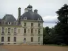 Château de Cheverny - Château de style classique et arbres du parc