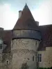 Château de Culan - Tour de la forteresse avec hourd en bois