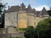 Château de Fénelon - Forteresse, enceintes et arbres, en Périgord noir