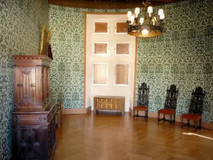 Château de Grignan - Intérieur du château : salon François Ier