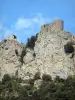 Château de Peyrepertuse - Vestiges de la forteresse perchée