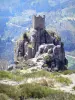 Château de Rochebonne - Tour du château au sommet du piton rocheux
