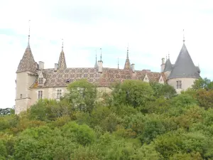 Château de La Rochepot - Château fort entouré de verdure