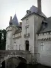Château de Sully-sur-Loire - Forteresse médiévale, pont et douves (la Sange)