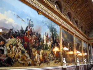 Château de Versailles - Intérieur du château : tableaux de la galerie des Batailles