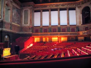 Château de Versailles - Intérieur du château : les grandes heures du Parlement : salle du Congrès du Parlement (hémicycle)