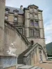 Château de Vizille - Domaine départemental de Vizille : escaliers et façade du château