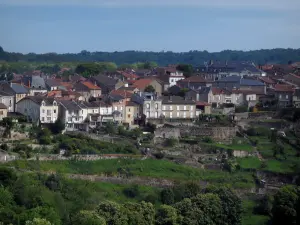 Châteauponsac - Case nelle città, i giardini e gli alberi, a Basse-Marche (Gartempe valle)