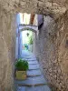 Châtillon-en-Diois - Small alley in the medieval village called rape