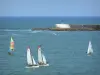 Ciboure - Jachten varen op de wateren van de Atlantische Oceaan