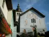 Cidade medieval de Conflans - Barroco Saint-Grat igreja e casas de aldeia