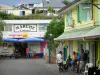 Cilaos - Marché couvert et maisons de Cilaos