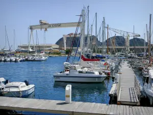 A Ciotat - Porto de La Ciotat e seus barcos atracados