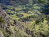 Circo de Cilaos - Vista da subida para o passe do Taïbit