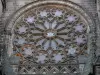 Clermont-Ferrand - Rosace de la cathédrale gothique Notre-Dame-de-l'Assomption