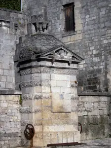 Cognac - Schloß von Cognac (Schloß der Valois, Schloß von Franz I.) bergend das Maison Otard: Brunnen, genannt von Franz I.